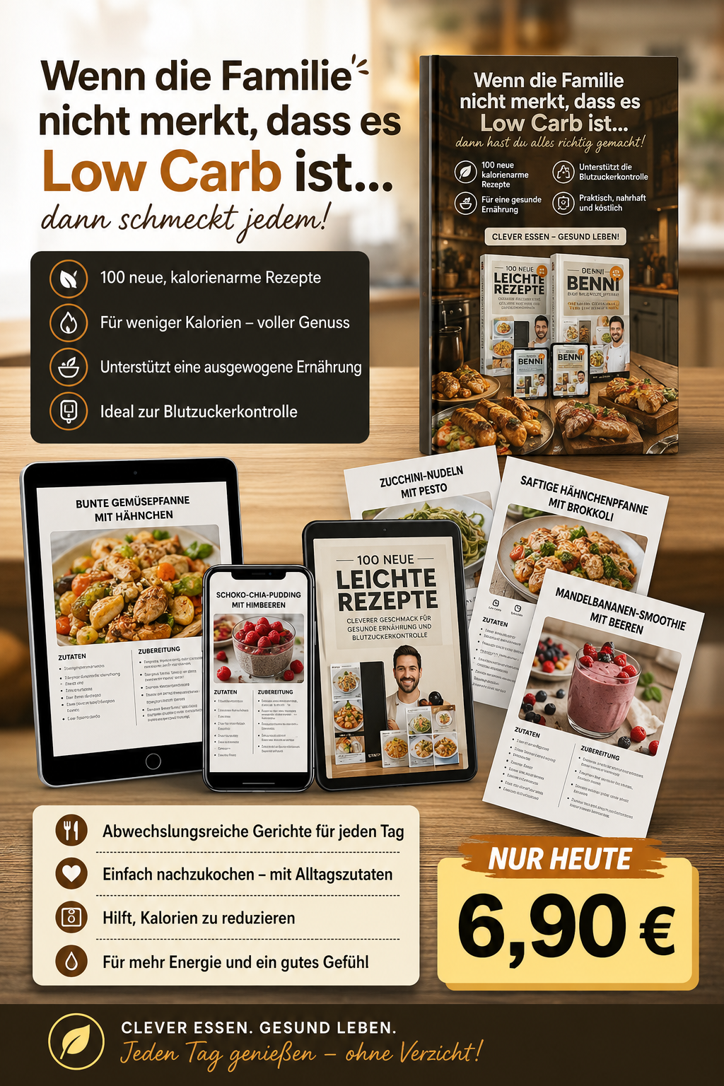 E-Book auf Handy, Tablet und Laptop